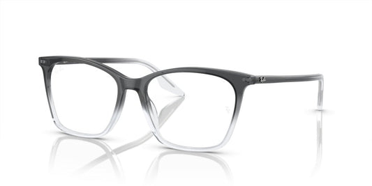 Ray-Ban RX5422 Cat Eye Eyeglasses in Faded Transparent Grey, front view