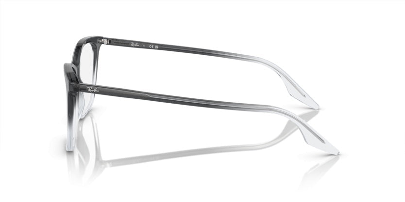 Ray-Ban RX5422 Cat Eye Eyeglasses in Faded Transparent Grey, side view