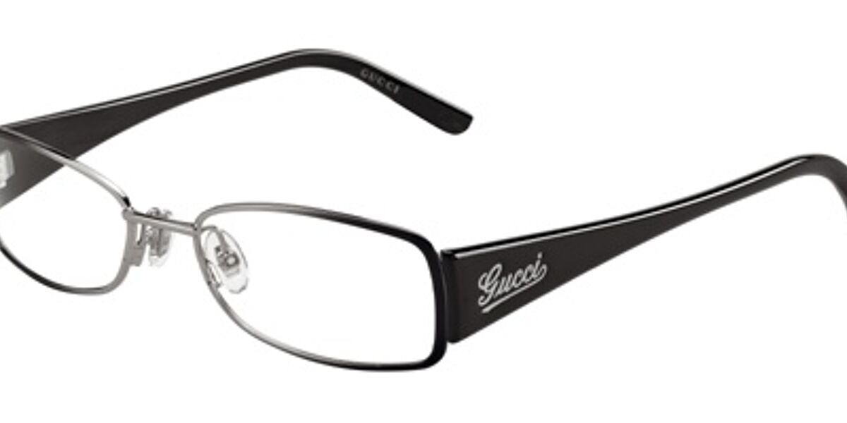 Gucci GG2826 Rectangle Eyeglasses in Black, front view