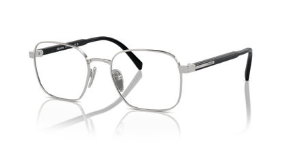 Prada PRA55V Square Eyeglasses in Silver, front view