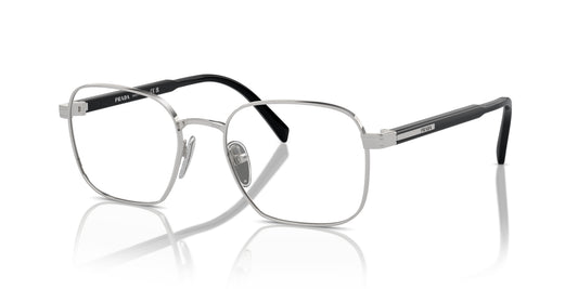 Prada PRA55V Square Eyeglasses in Silver, front view
