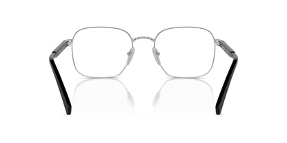 Prada PRA55V Square Eyeglasses in Silver, angle view