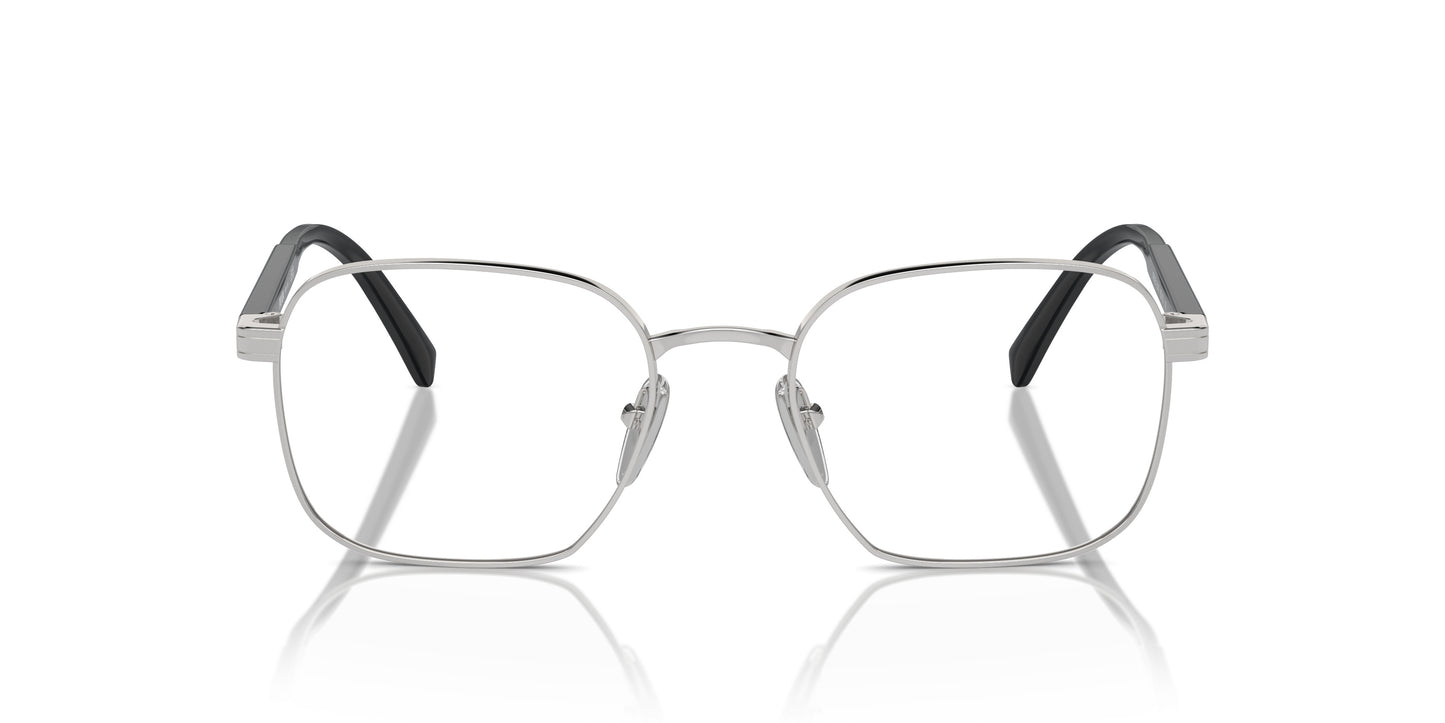 Prada PRA55V Square Eyeglasses in Silver, back view