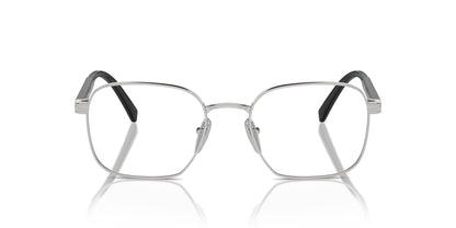 Prada PRA55V Square Eyeglasses in Silver, back view