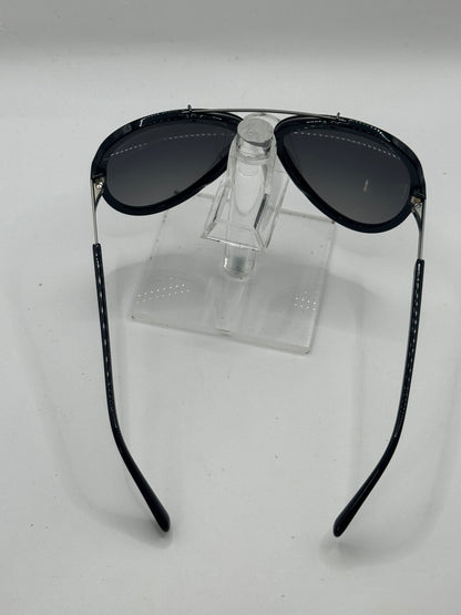 Dolce & Gabbana DG4218S Pilot Sunglasses in Grey Gradient / Black, back view
