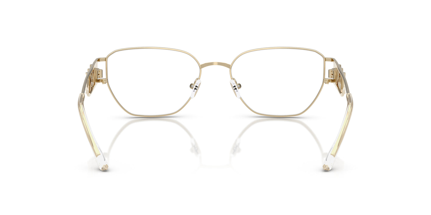 Michael Kors MK3087 Geometric Eyeglasses in Light Gold, angle view