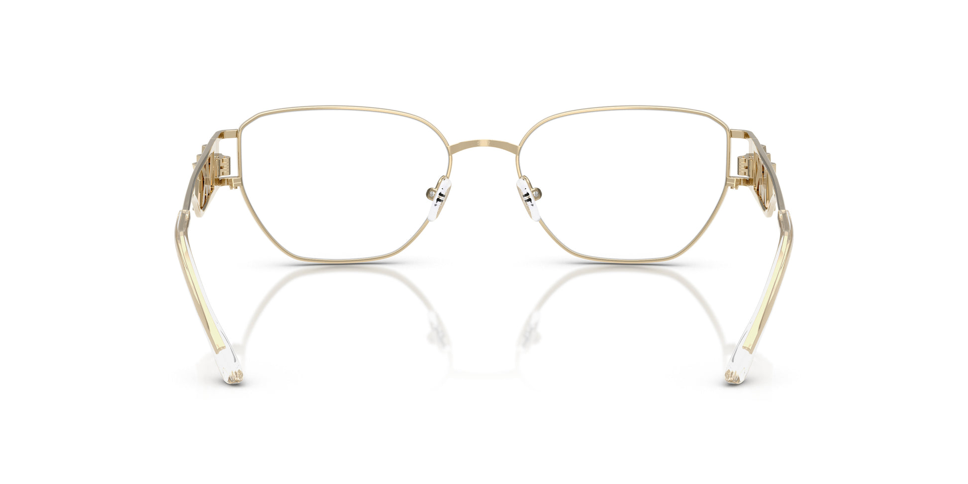 Michael Kors MK3087 Geometric Eyeglasses in Light Gold, angle view