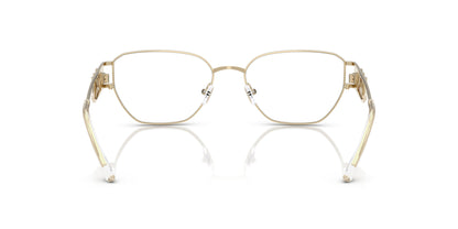 Michael Kors MK3087 Geometric Eyeglasses in Light Gold, angle view