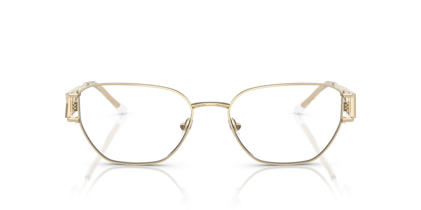Michael Kors MK3087 Geometric Eyeglasses in Light Gold, back view
