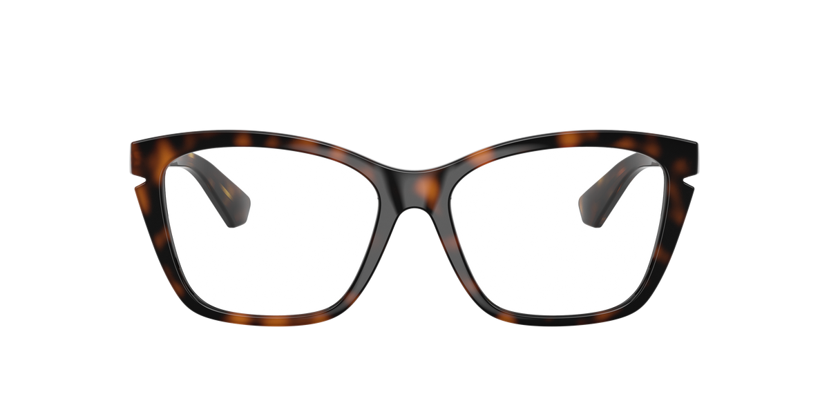 Burberry BE2427U Cat Eye Eyeglasses in Demo Lenses With Dark Havana Frame, front view