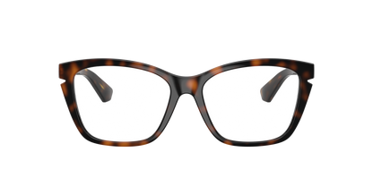 Burberry BE2427U Cat Eye Eyeglasses in Demo Lenses With Dark Havana Frame, front view