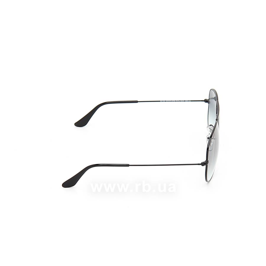 Ray-Ban RB3025I Aviator Sunglasses in Sky Blue Gradient Black, side view