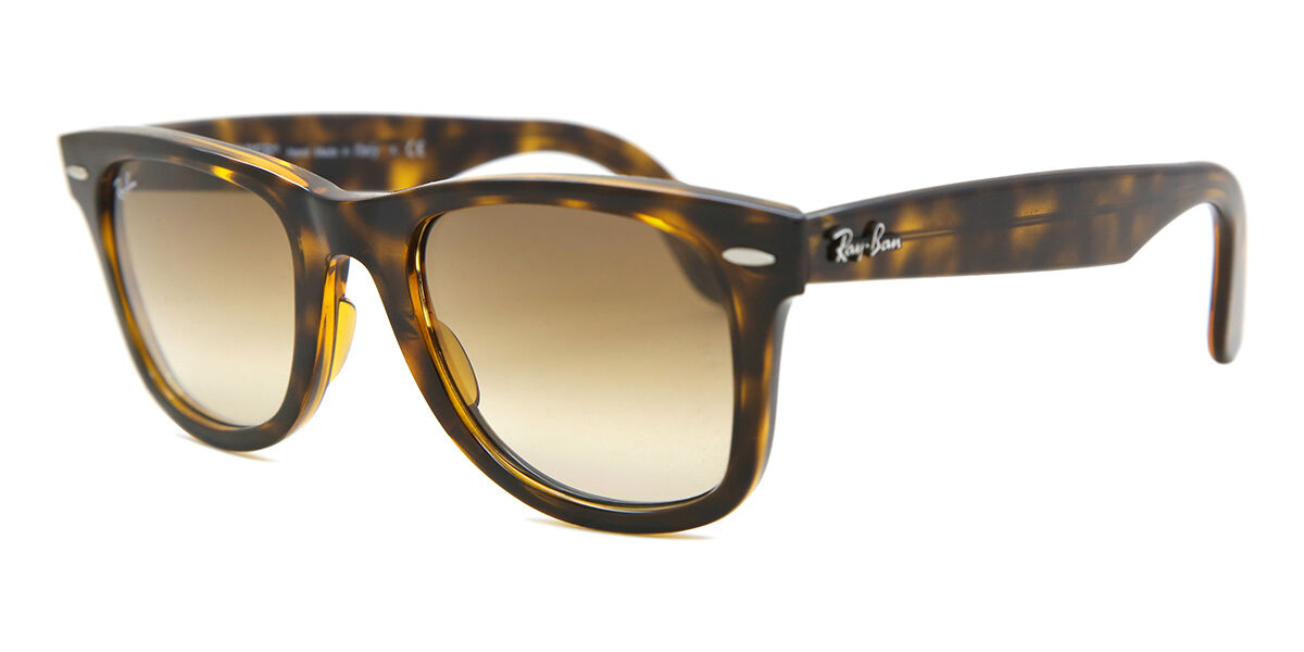 Ray-Ban RB4340 Wayfarer Sunglasses in Brown / Havana, side view