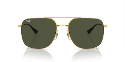 Ray-Ban RB3722I Square Sunglasses in Green/Gold, side view