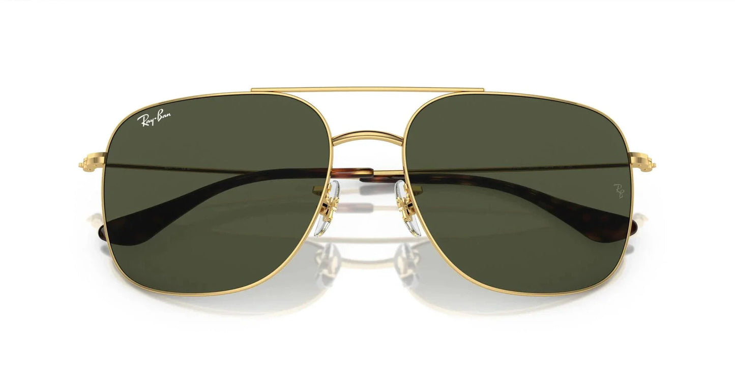 Ray-Ban RB3722I Square Sunglasses in Green/Gold, front view