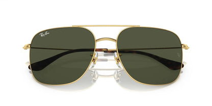 Ray-Ban RB3722I Square Sunglasses in Green/Gold, front view