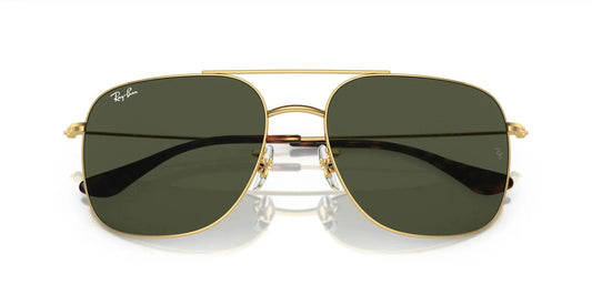 Ray-Ban RB3722I Square Sunglasses in Green/Gold, front view