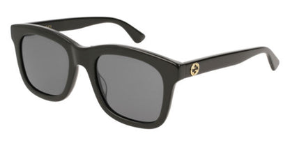 Gucci GG0326S Square Sunglasses in Grey/Black, front view