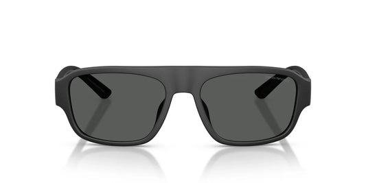 Emporio Armani EA4266U/S Geometric Sunglasses in Dark Grey / Matte Black, side view