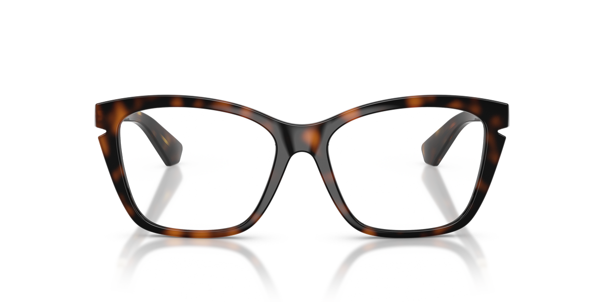 Burberry BE2427U Cat Eye Eyeglasses in Demo Lenses With Dark Havana Frame, front view