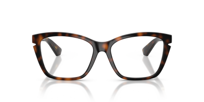 Burberry BE2427U Cat Eye Eyeglasses in Demo Lenses With Dark Havana Frame, front view