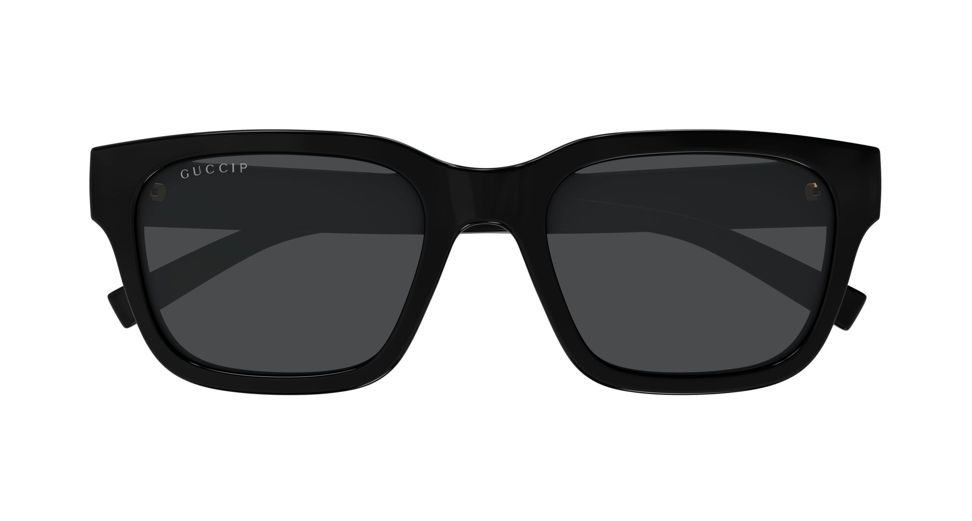 Gucci GG1857S Square Sunglasses in Grey Polarized / Black, side view