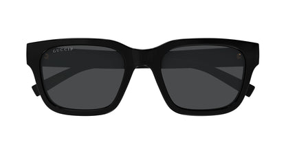 Gucci GG1857S Square Sunglasses in Grey Polarized / Black, side view