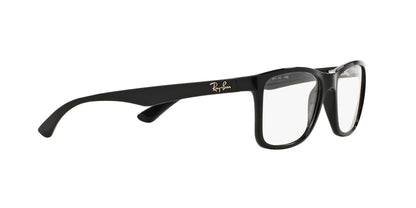 Ray-Ban RX7027I Square Eyeglasses in Black, back view