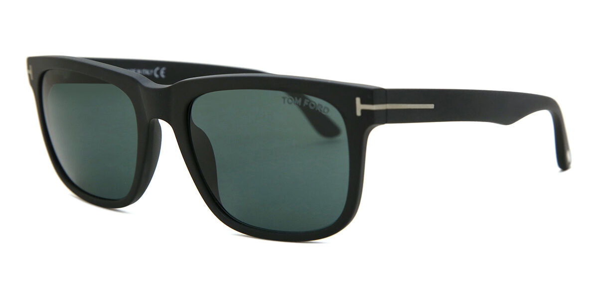 Tom Ford TF0775 Square Sunglasses in Green / Matte Black, side view