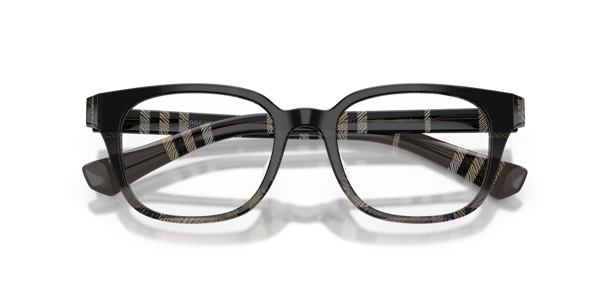Burberry BE2462 Square Eyeglasses in Check Gradient Grey Frame, detail view