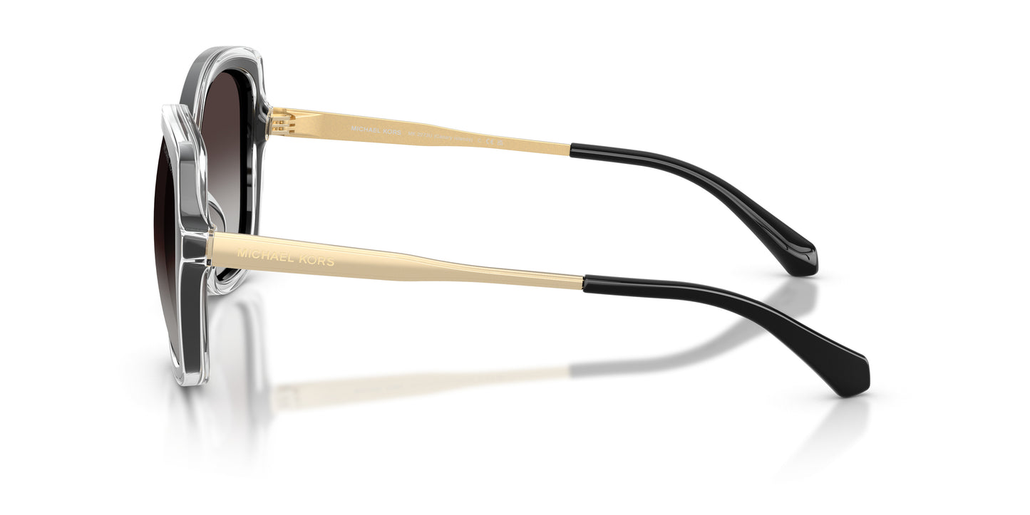 Michael Kors MK2273U/S Square Sunglasses in Light Grey/Black, side view