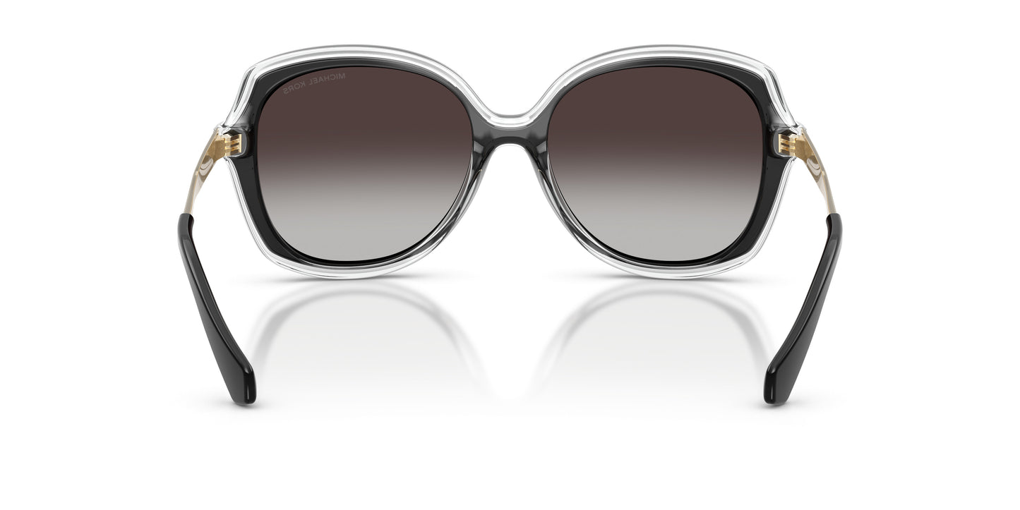 Michael Kors MK2273U/S Square Sunglasses in Light Grey/Black, angle view