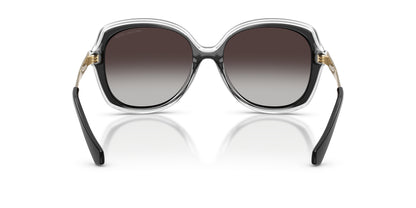 Michael Kors MK2273U/S Square Sunglasses in Light Grey/Black, angle view