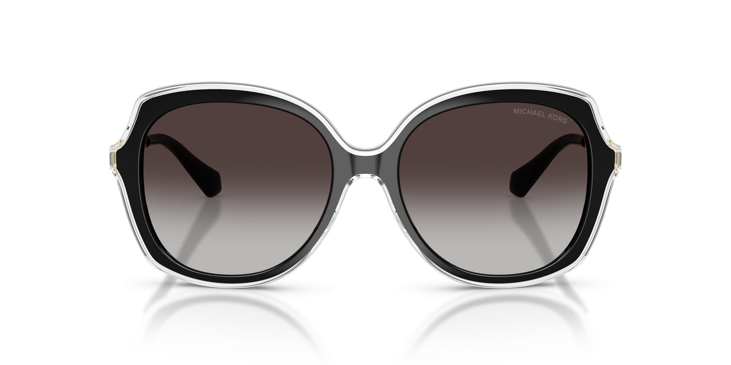 Michael Kors MK2273U/S Square Sunglasses in Light Grey/Black, back view