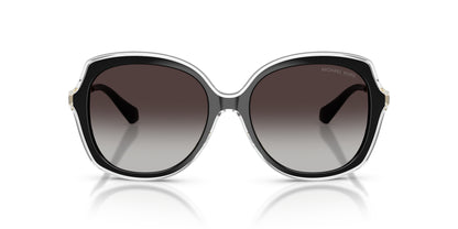 Michael Kors MK2273U/S Square Sunglasses in Light Grey/Black, back view