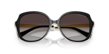 Michael Kors MK2273U/S Square Sunglasses in Light Grey/Black, detail view