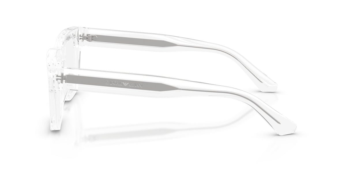 Emporio Armani EA3279 Square Eyeglasses in Transparent, side view
