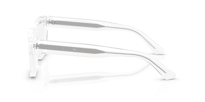 Emporio Armani EA3279 Square Eyeglasses in Transparent, side view