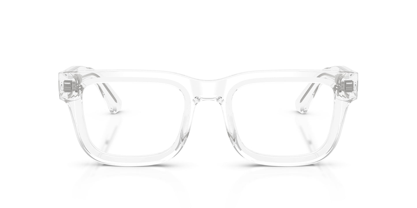 Emporio Armani EA3279 Square Eyeglasses in Transparent, back view
