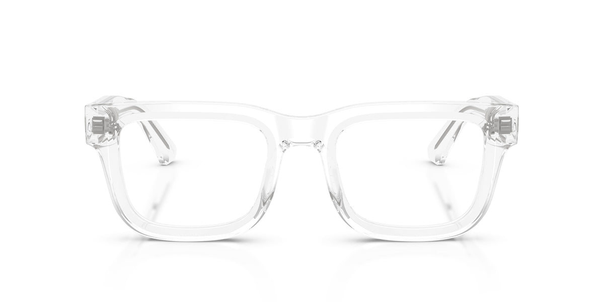 Emporio Armani EA3279 Square Eyeglasses in Transparent, back view