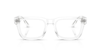 Emporio Armani EA3279 Square Eyeglasses in Transparent, back view