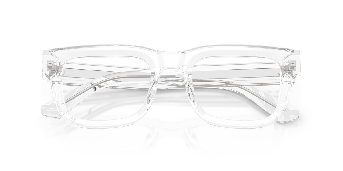 Emporio Armani EA3279 Square Eyeglasses in Transparent, detail view