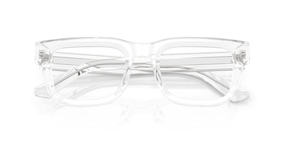 Emporio Armani EA3279 Square Eyeglasses in Transparent, detail view
