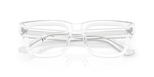 Emporio Armani EA3279 Square Eyeglasses in Transparent, detail view