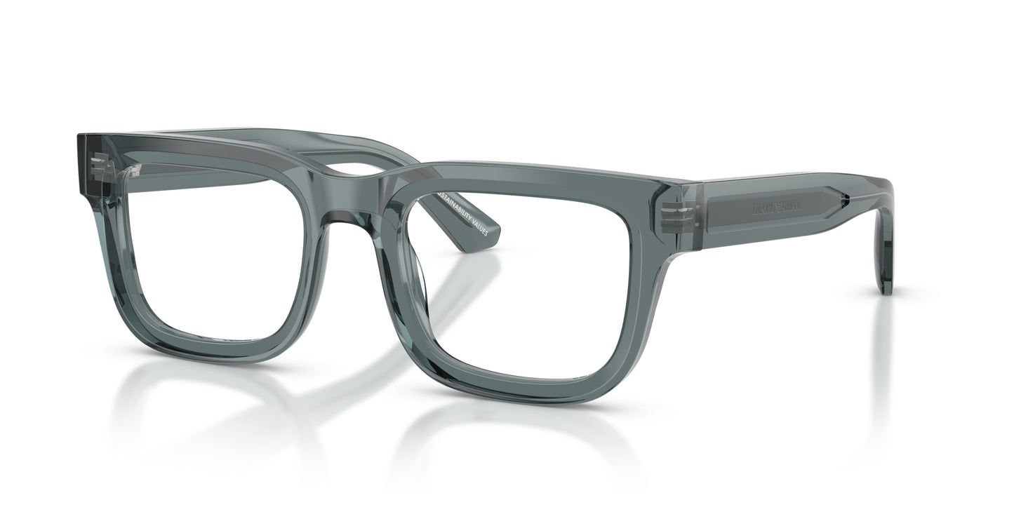 Emporio Armani EA3279 Square Eyeglasses in Grey, front view