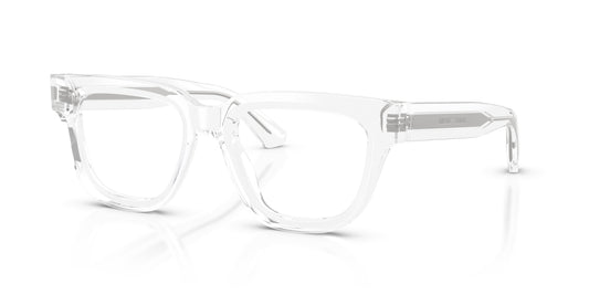 Emporio Armani EA3281 Geometric Eyeglasses in Transparent, front view