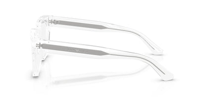 Emporio Armani EA3281 Geometric Eyeglasses in Transparent, side view