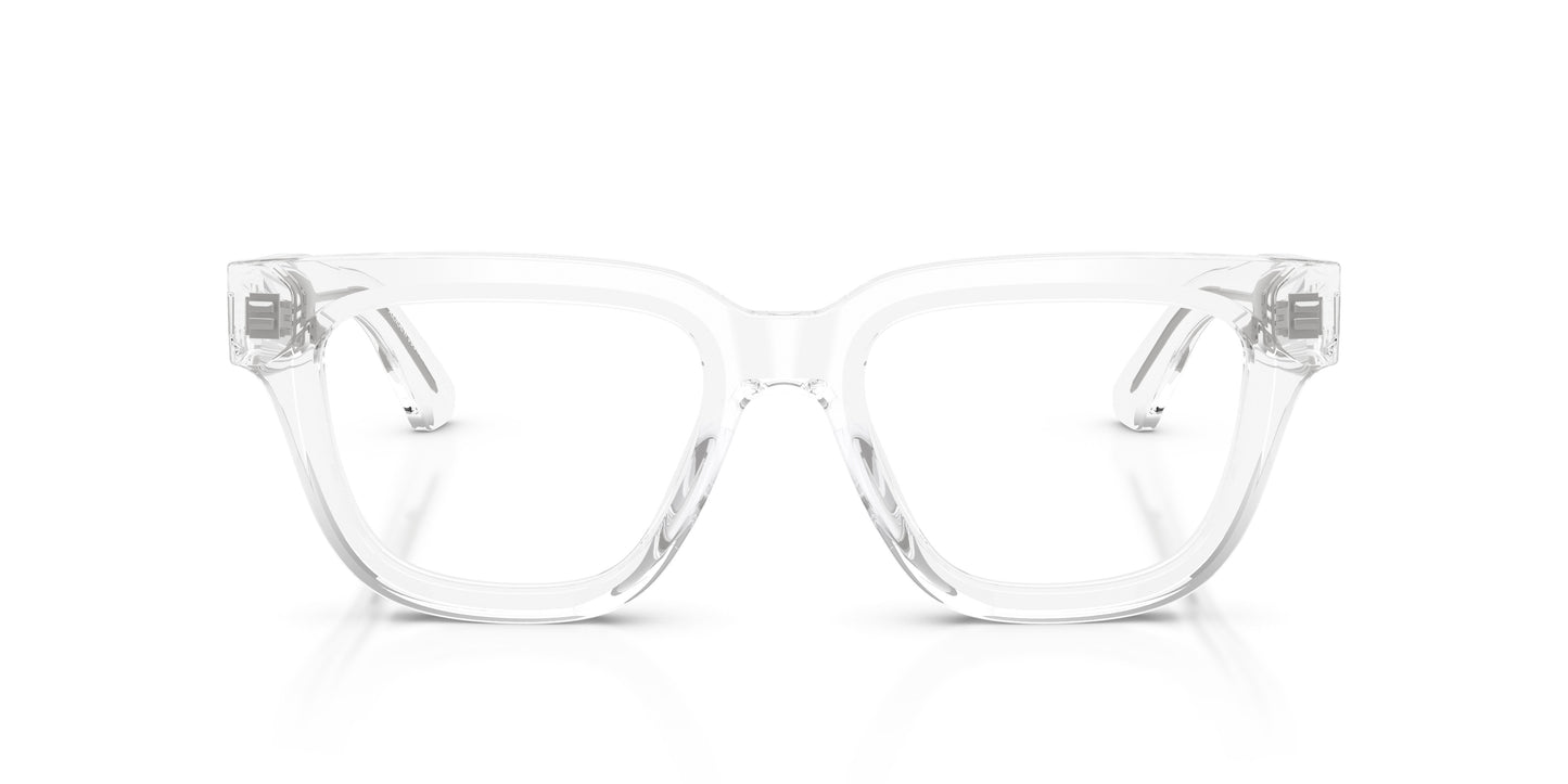 Emporio Armani EA3281 Geometric Eyeglasses in Transparent, back view