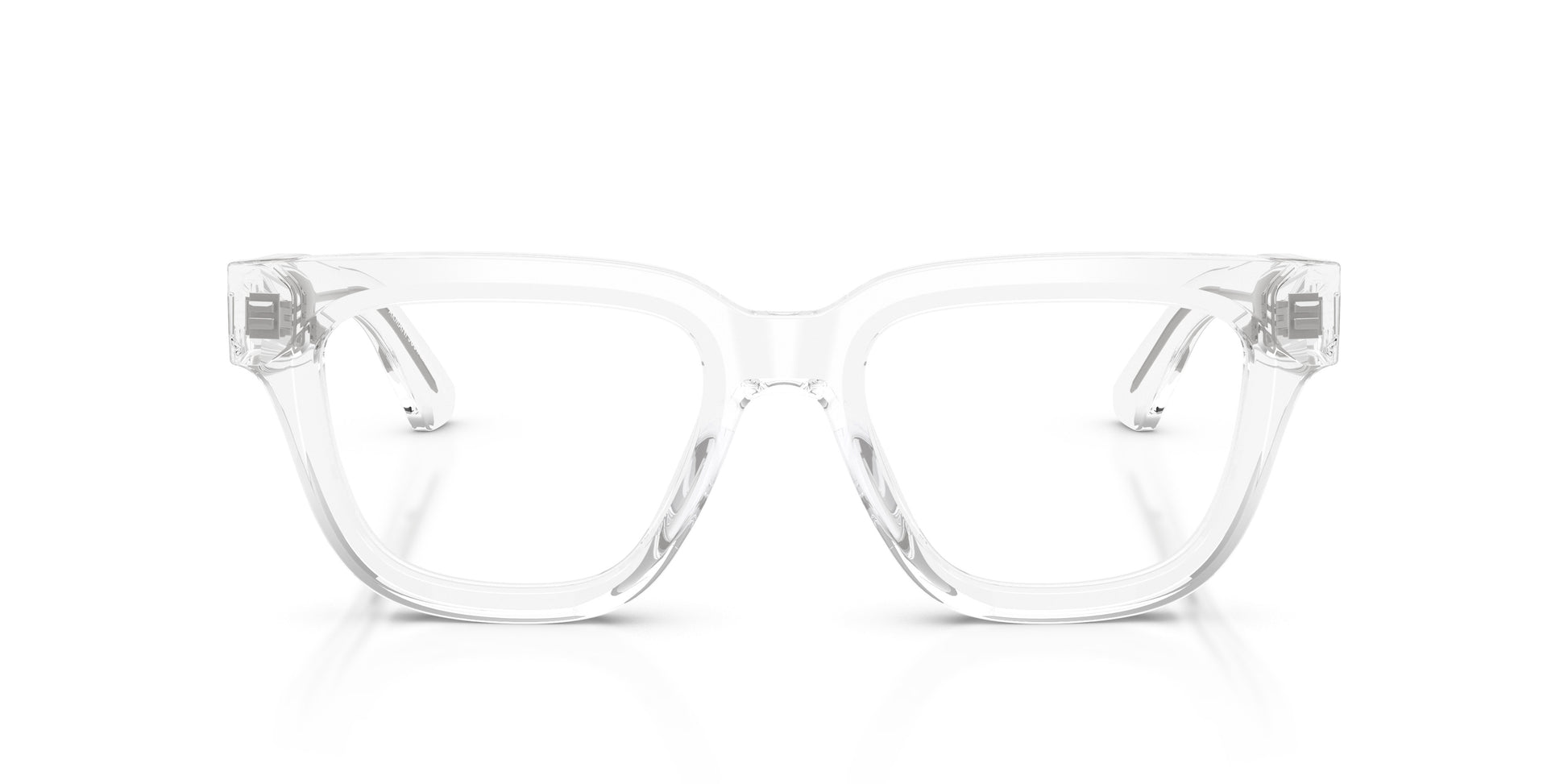 Emporio Armani EA3281 Geometric Eyeglasses in Transparent, back view