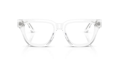 Emporio Armani EA3281 Geometric Eyeglasses in Transparent, back view